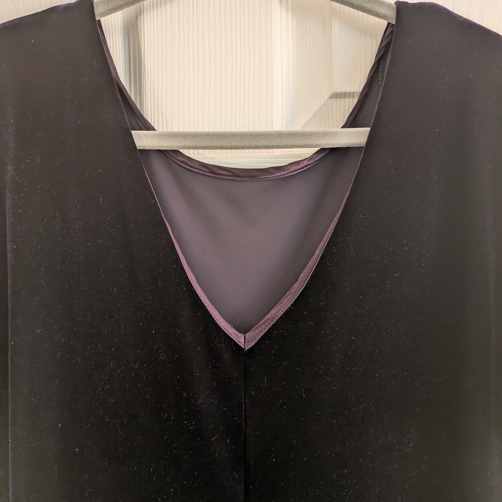 Nina Piccalino Deep Purple Velvet Dress